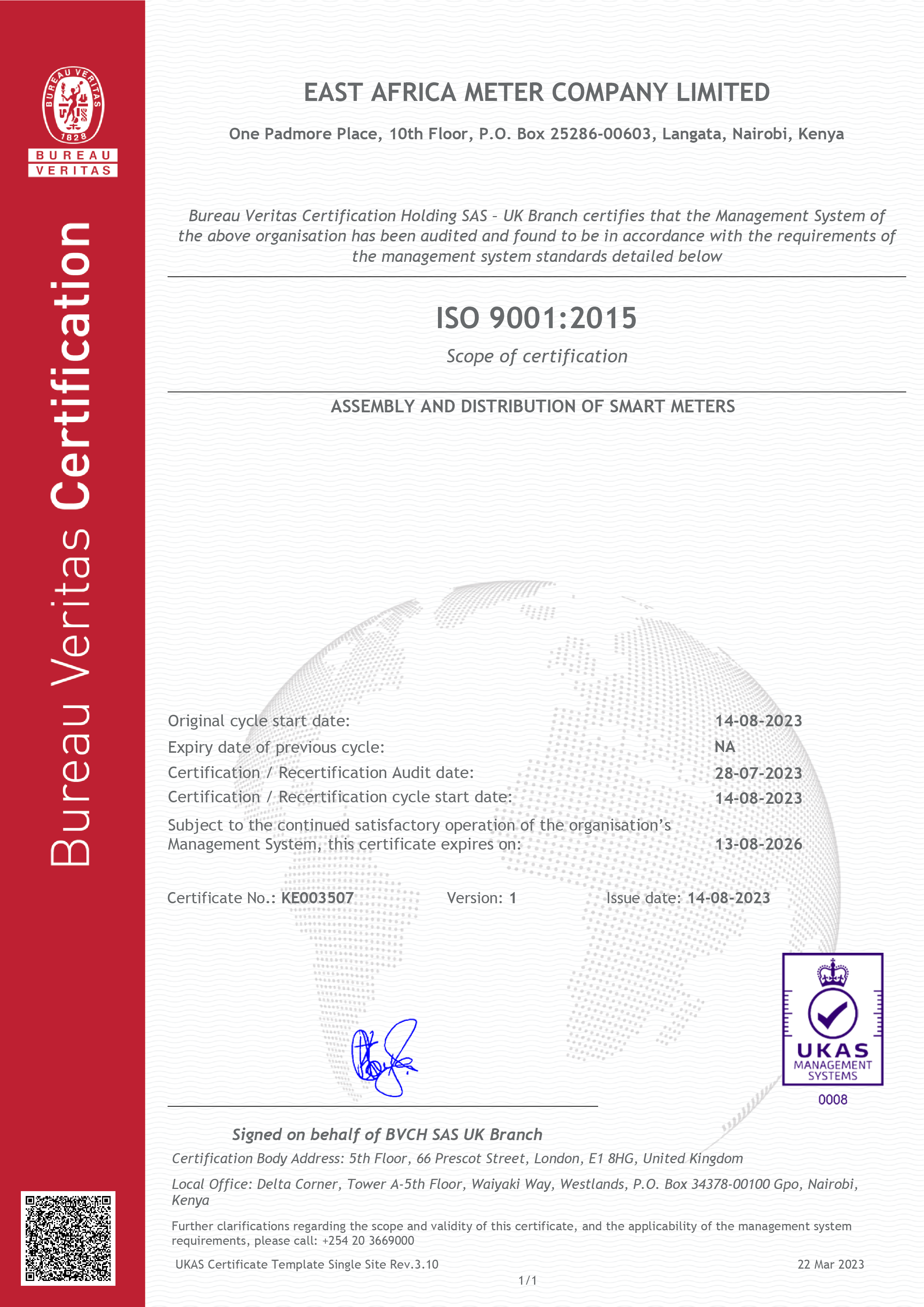 E-Certificate KE003507 EAST AFRICA METER COMPANY-01